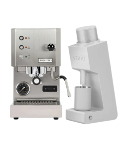 Profitec GO Brushed Stainless & Varia VS3 Silver