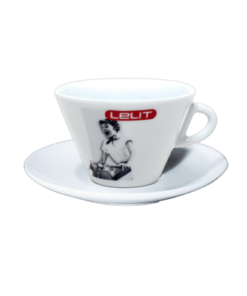 Lelit Latte Cups with Saucers
