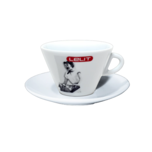 Lelit Latte Cups with Saucers
