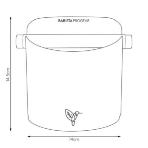 Barista Progear Black Matte Starling Home Knock Bin - Large